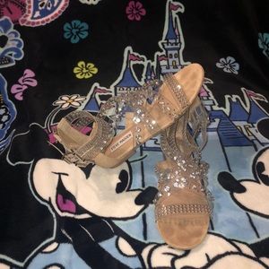 Steve Madden gladiator sandals w/ rhinestones